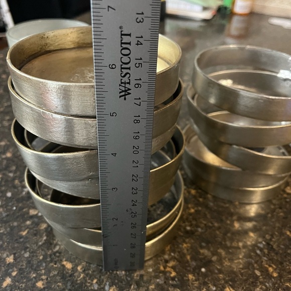 2 Uttermost Industrial Candle Holders Rustic Metal Twist Contemporary 4.5”W - Picture 8 of 15